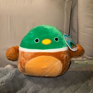 Squishmallows Green and Brown Stuffed Animal Plush